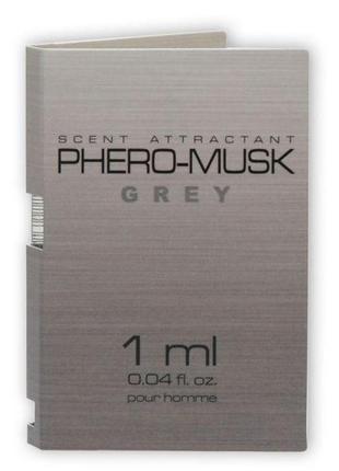 Парфуми з феромонами чоловічі phero-musk grey, 1 мл