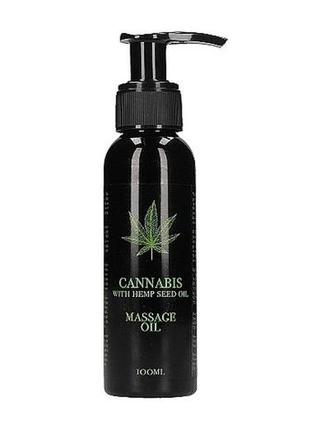 Масажна олія cannabis with hemp seed oil — massage oil, 100 мл...