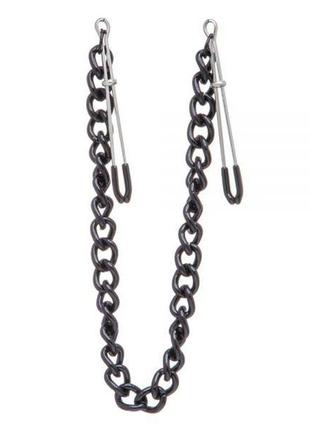 Затискачі на соски nipple play пинцет chain heavy metall black