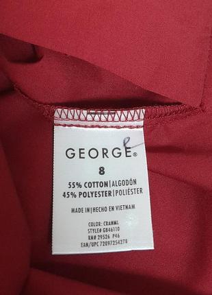 Стильная детская рубашка бордового цвета george made in vietnam с биркой, 💯 оригинал5 фото