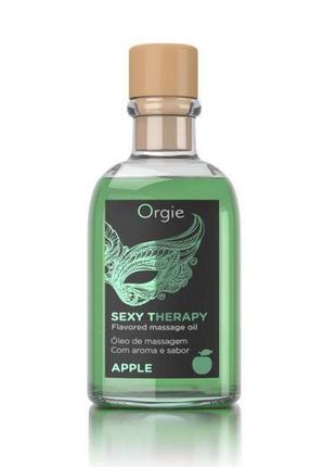 Набір: їстівна масажна олія + перо "яблоко" orgie + подарунок2 фото