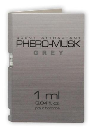 Парфуми з феромонами для чоловіків phero-musk grey, 1 ml