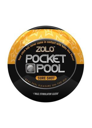 Мастурбатор zolo pocket pool sure shot