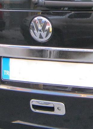 Накладка на багажник (над номером) volkswagen caddy (фольксваген кадди), 1 дверь нерж.