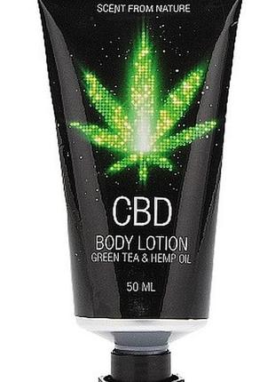 Набір після ванни і душа cbd gift set - green tea & hemp oil (...2 фото