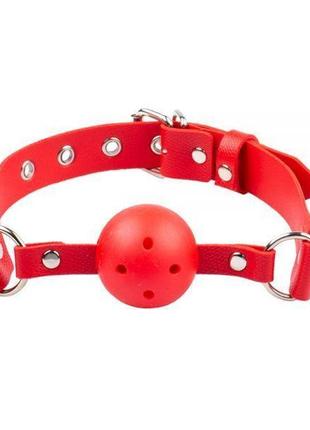 Кляп breathable ball gag plastic, red