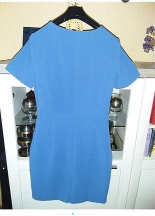 Классическое голубое платье8 фото