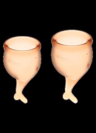 Менструальные чаши satisfyer feel good menstrual cup orange