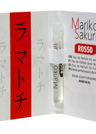 Парфуми з феромонами для жінок mariko sakuri rosso, пробник 1 ...3 фото