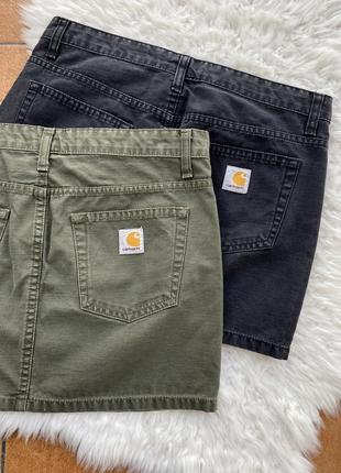 Джинсова міні спідниця carhartt з лого