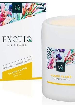 Масажна свічка exotiq massage candle ylang ylang 200g