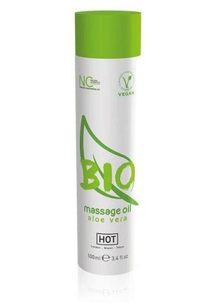 Масажна олія hot bio massage oil aloe vera, 100 мл1 фото