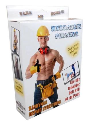 Надувна лялька чоловік-будівельник boss series — plumber, зріс...