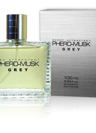 Парфуми з феромонами чоловічі aurora phero-musk grey, 100 мл