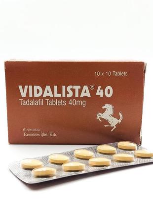 Сиаліс vidalista 40 мг тадалафіл для потужної потенції, 10 табл.