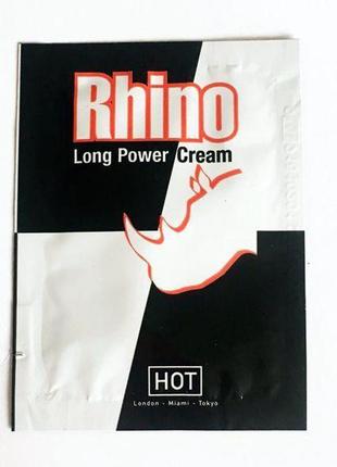 Продовжувальний крем rhino long power cream (пробник), 3 мл