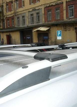 Поперечины (багажник) аэродинамические на рейлинги мерседес вито 639 (mercedes vito) цвет хром, крепление abs