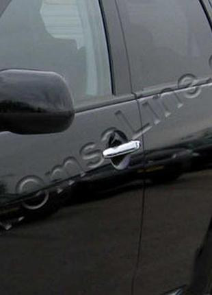 Накладки на ручки (нерж.) mitsubishi outlander xl (митcубиши аутлендер), 4 шт.