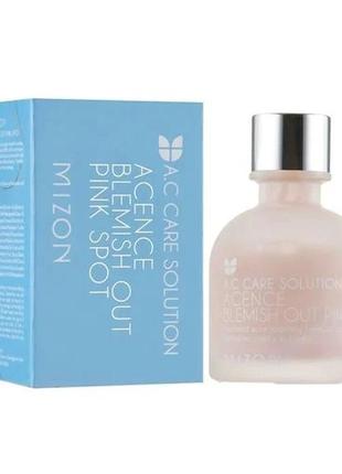 Локальное средство mizon a.c. care solution acence blemish out pink spot против акне и снятия воспалений