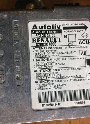 Бо блок управління airbag renault megane 2, 8200307800, 603383300