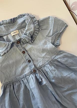 Платье джинсовое / сарафан джинсовый платье летнее нарядное f&f 3-4 104