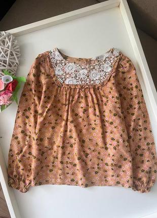 Сорочка блузка h&m для дівчинки 7-8 років 122-128см