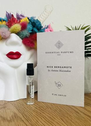 Оригинальный пробник парфюмированная вода essential parfums nice bergamote