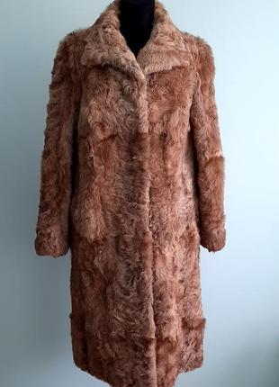 Шуба натуральная из меха козлика от cuir de sèvres mauléon