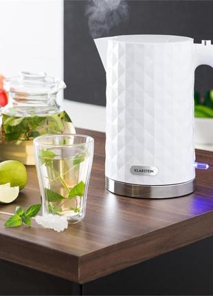 Електричний чайник, електрочайник klarstein granada bianca бу в хороший стан