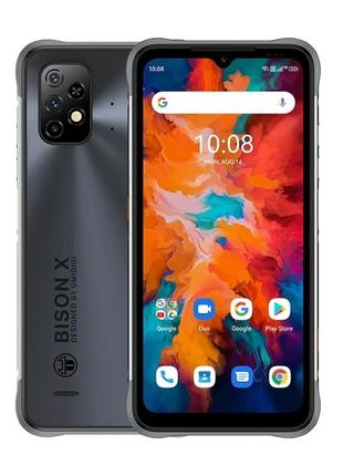 Смартфон umidigi bison x10 black 4\64gb 6150mah nfc helio p60