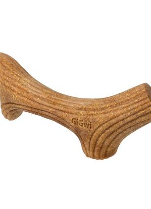 Игрушка для собак рог жевательный gigwi wooden antler, дерево, полимер, m1 фото