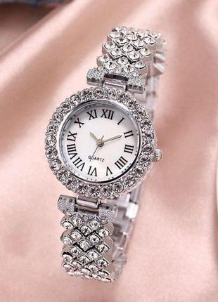 Класичний жіночий блискучий кварцовий годинник із гарним брасл...4 фото