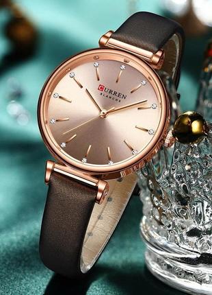 Стильний жіночий кварцовий годинник із гарним дизайном curren ...