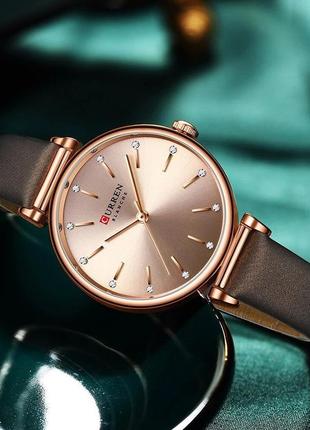 Стильний жіночий кварцовий годинник із гарним дизайном curren ...2 фото