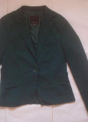 Стильный пиджак /жакет изумрудного цвета/amisu/скидки!!!1 фото