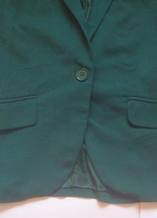 Стильный пиджак /жакет изумрудного цвета/amisu/скидки!!!3 фото