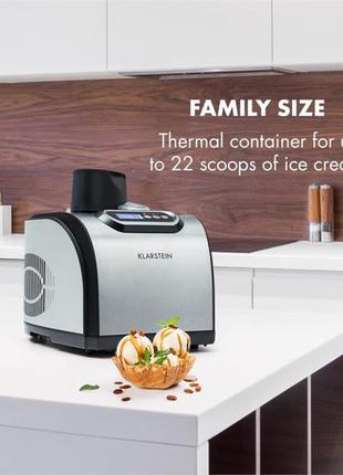 Немецкая мороженница, машина для мороженого, аппарат для мороженного klarstein sweet dreams есть потертости