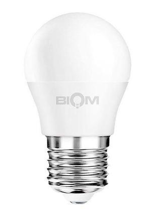 Світлодіодна лампа biom bt-543 g45 4w e27 3000к матова5 фото