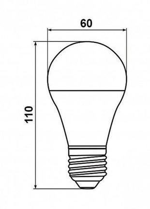 Світлодіодна лампа biom bt-511 a60 12w e27 3000к матова4 фото