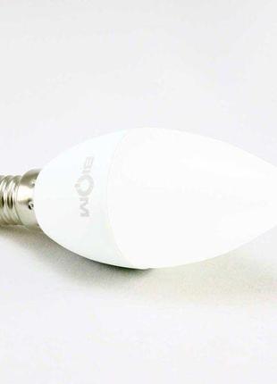 Світлодіодна лампа biom bt-550 c37 4w e14 4500к матова2 фото