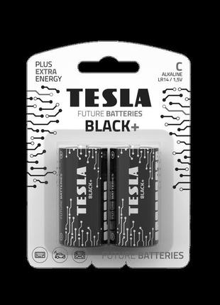 Батарейки tesla c black+ lr14 / blister foil 2 шт.