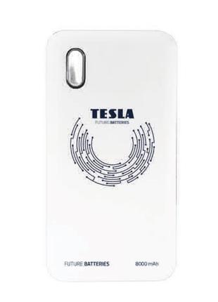 Умб tesla qi wireless power bank 8000mah white