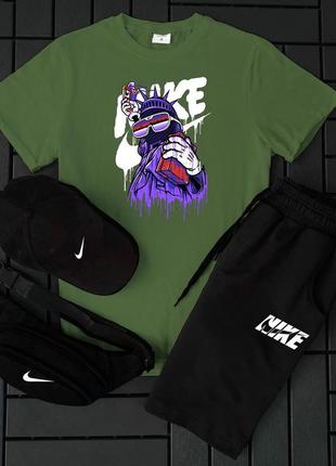 4в1 мужской летний спортивный костюм комлпетк nike