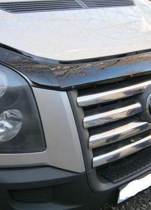 Накладки на решітку volkswagen crafter (фольксваген крафтер), (2006- 2011) carmos. неірж,
