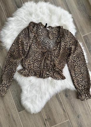 Блуза леопардова