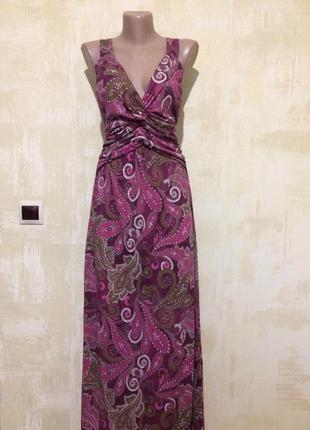 Натуральное трикотажное платье,сарафан в принт!!!