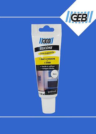 Силикон белый silicone tous supports противогрибковый, без запаха 100 мл