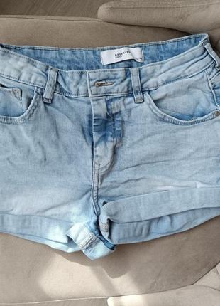 Джинсовые шорты шортики короткие короткие джинс1 фото