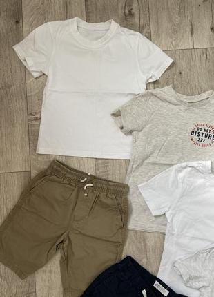 Комплект фирменной одежды футболка + кофта шорты размер 5-6 лет3 фото