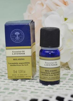 Очищаюча та освіжаюча ефірна олія лаванди lavender essential oil 10ml neal's yard remedies